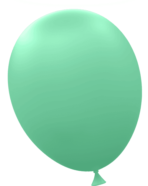 Word Party Balloon Green 650 - Balloon (650x650), Png Download