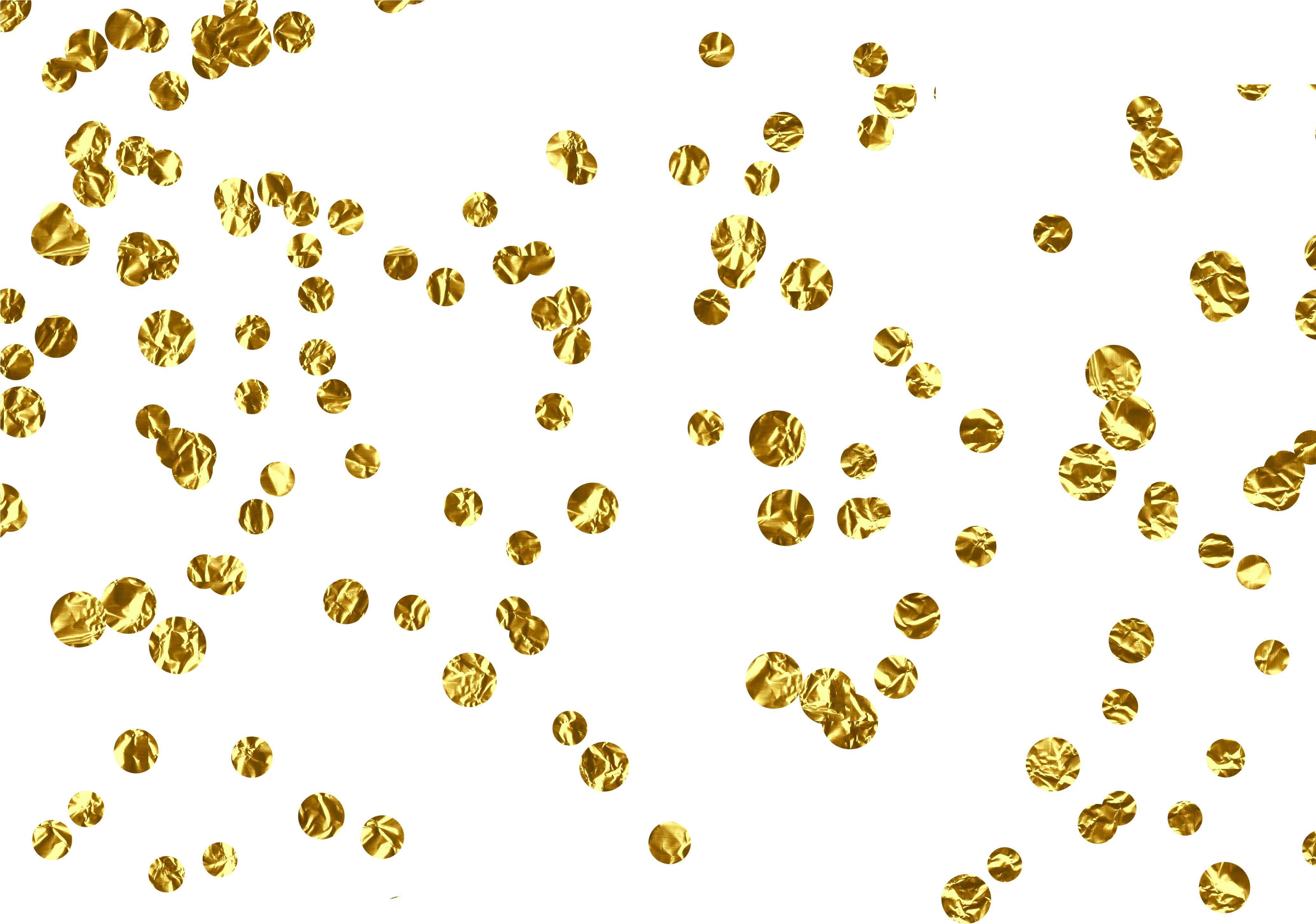 Transparent Confetti Gold Border (4134x2953), Png Download
