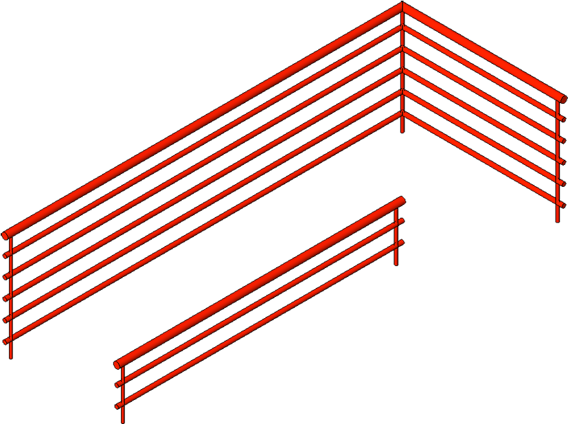 Railing - Wall - Type - Diagram (900x700), Png Download