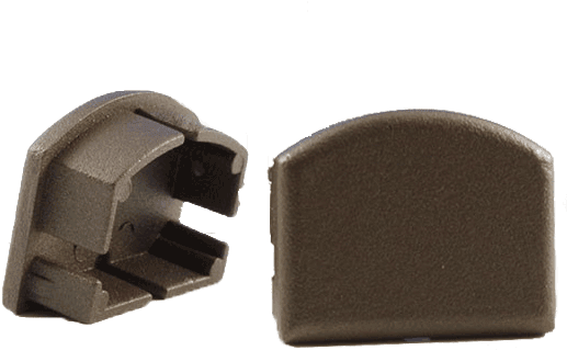 Westbury Top Rail End Plugs For Aluminum Railing - Leather (600x600), Png Download