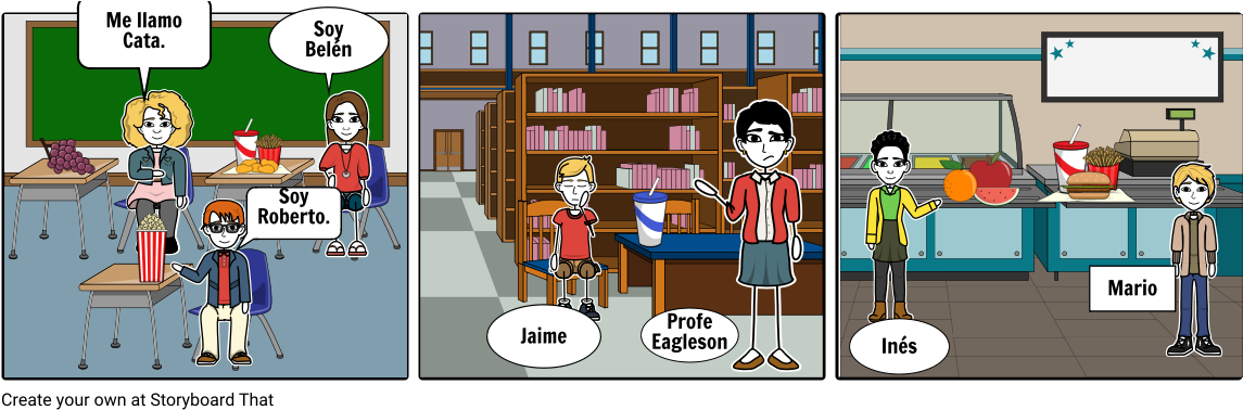 La Comida - Cartoon (1164x385), Png Download