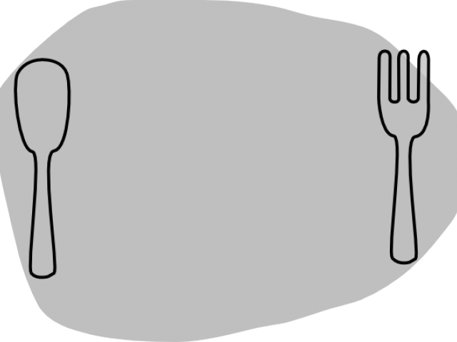 Dinner Plate Clipart Plate Silverware - Plate Clip Art (640x480), Png Download
