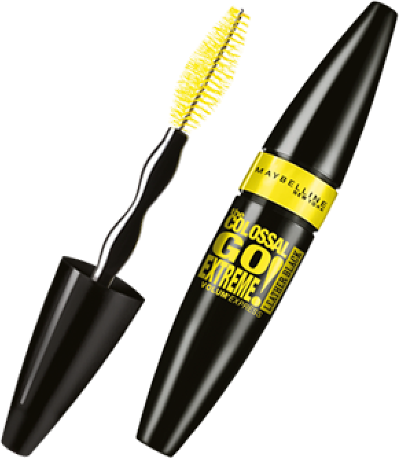 Maybelline Colossal Go Extreme Mascara Leather Black (800x710), Png Download