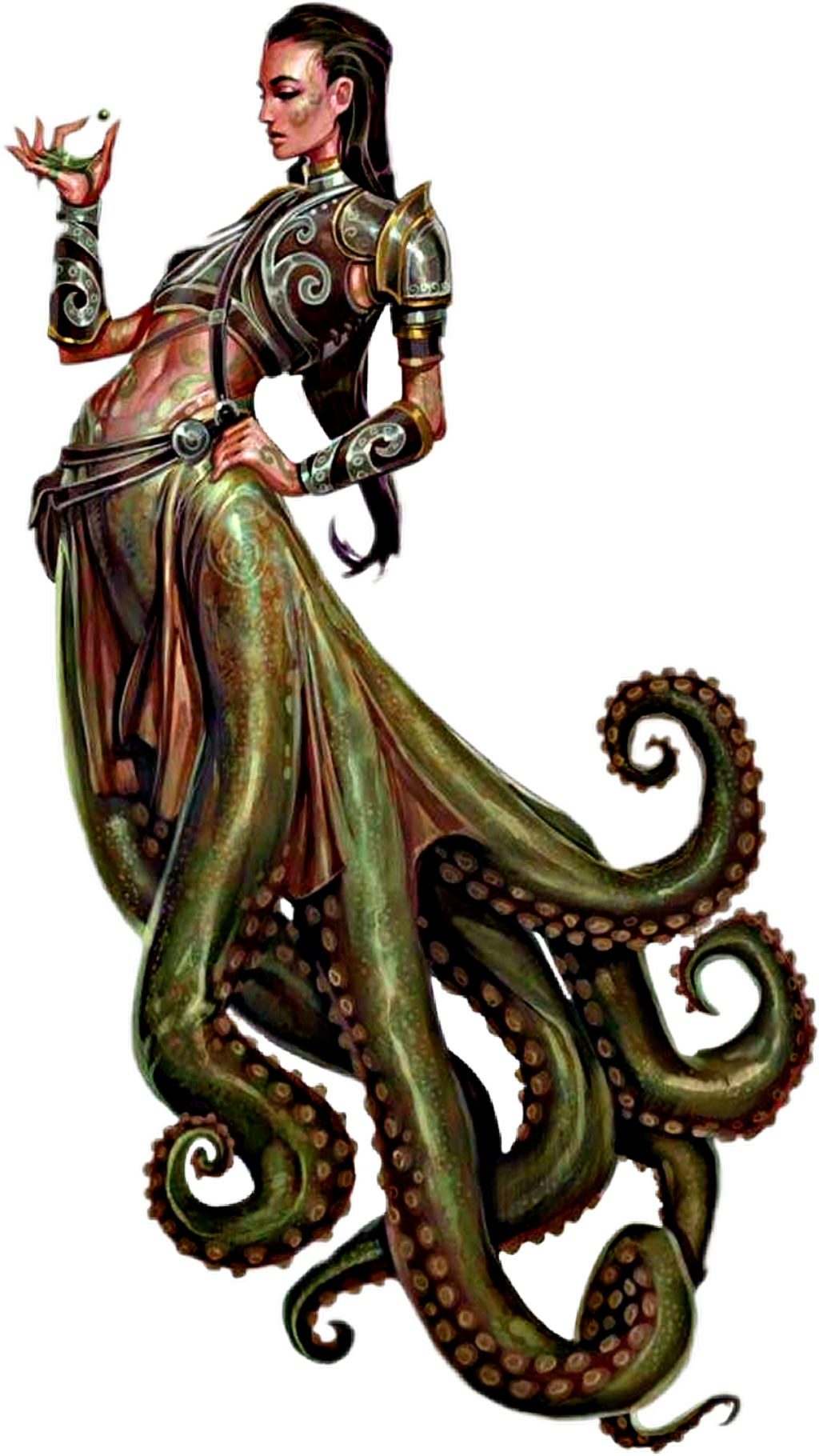 Mujer Sticker - Octopus Fantasy Race (1024x1820), Png Download