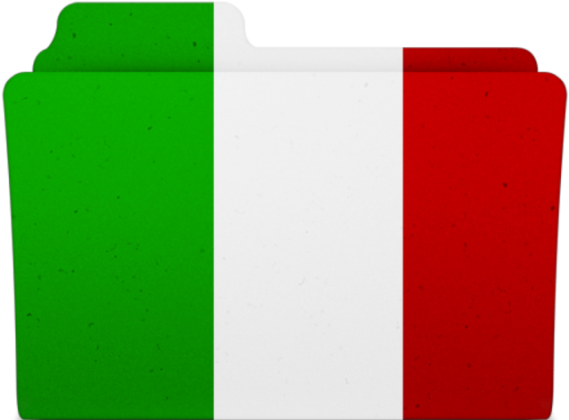 Italy Flag Clipart - Italy Flag Icon Folder (640x480), Png Download