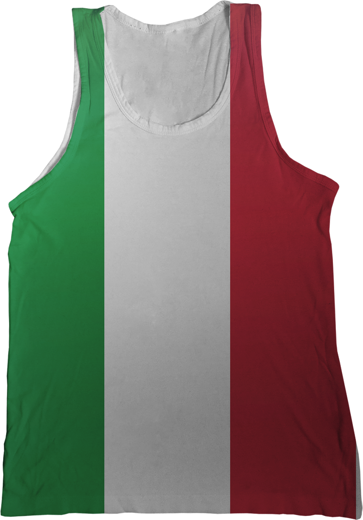 Italia Flag Tank Top - Active Tank (1296x1786), Png Download
