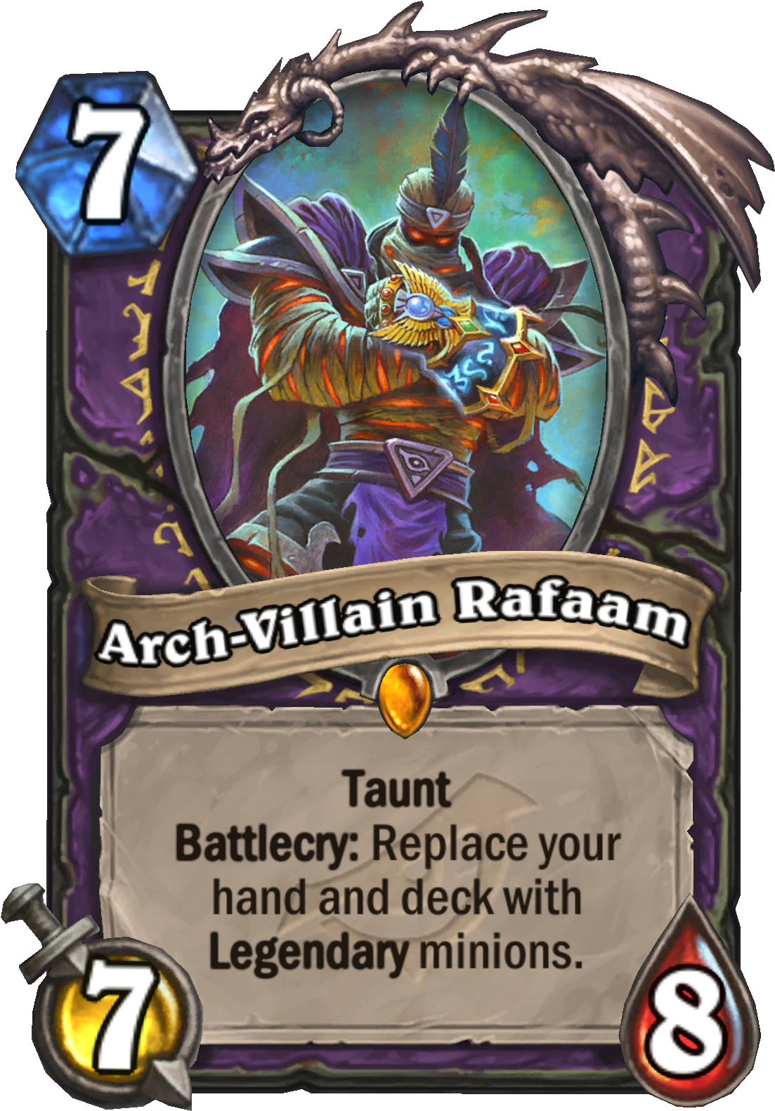 Archvillainrafaam Enus - Hearthstone Boomsday New Cards (2000x2000), Png Download