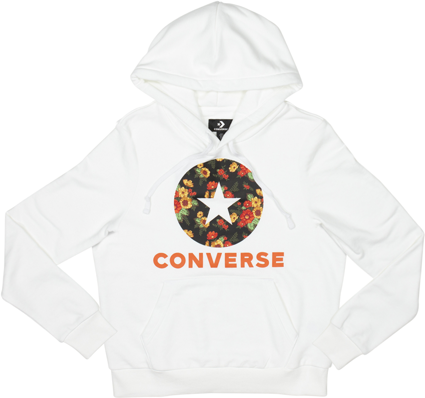 Women In Bloom Print Hoodie White - Hoodie (1200x1200), Png Download