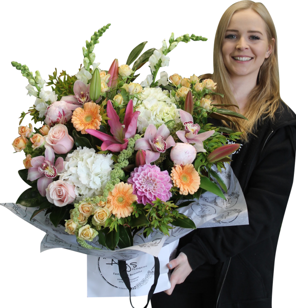 Pastel Florist Choice Valentines (576x600), Png Download