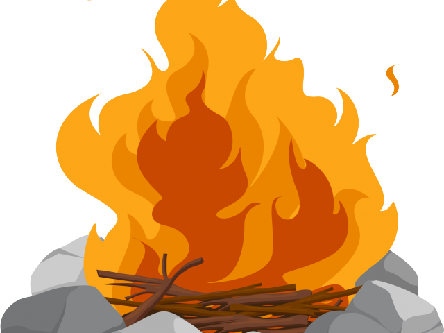 Campfire Clipart Fire Ring - Campfire Png (640x480), Png Download