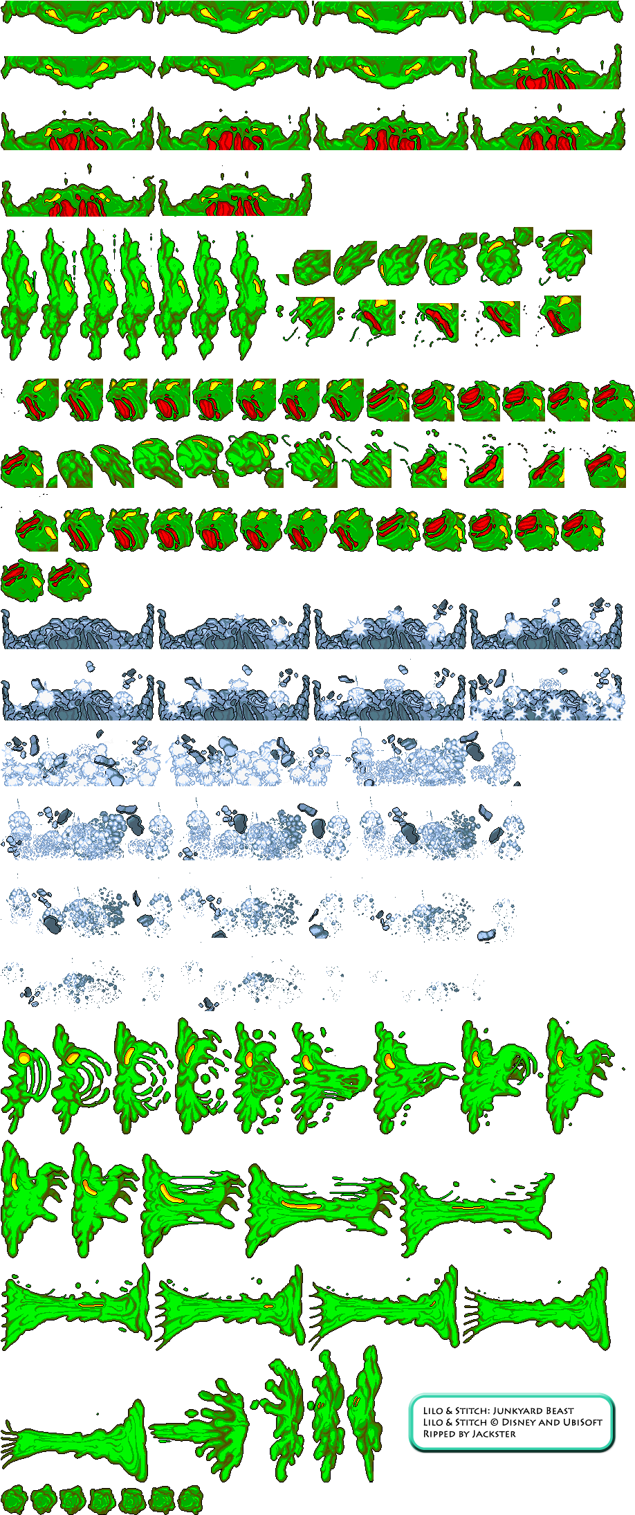 Click For Full Sized Image Junkyard Beast - Lilo And Stitch Sprites (928x2227), Png Download