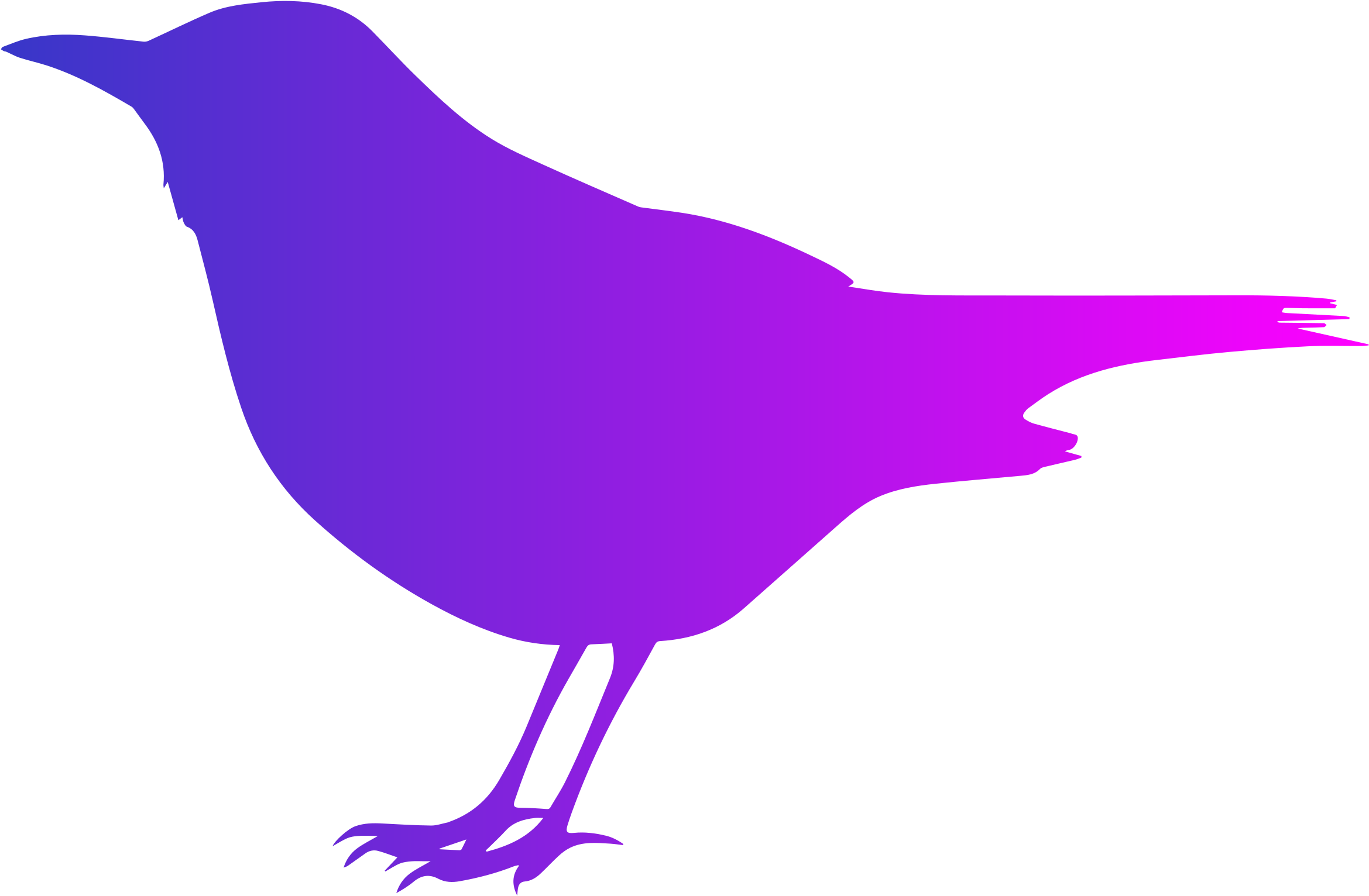 This Free Icons Png Design Of Blackbird With Color (2400x1571), Png Download