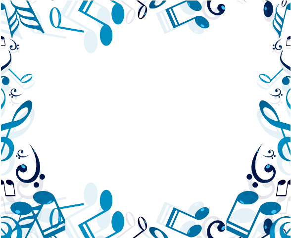 Border Clipart Music - Musical Note Border Design (640x480), Png Download