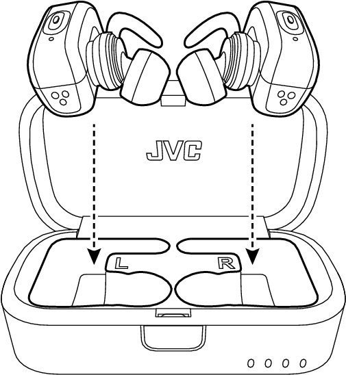 Charging Of The Earphones Starts After The Indicators - Drawing (958x596), Png Download