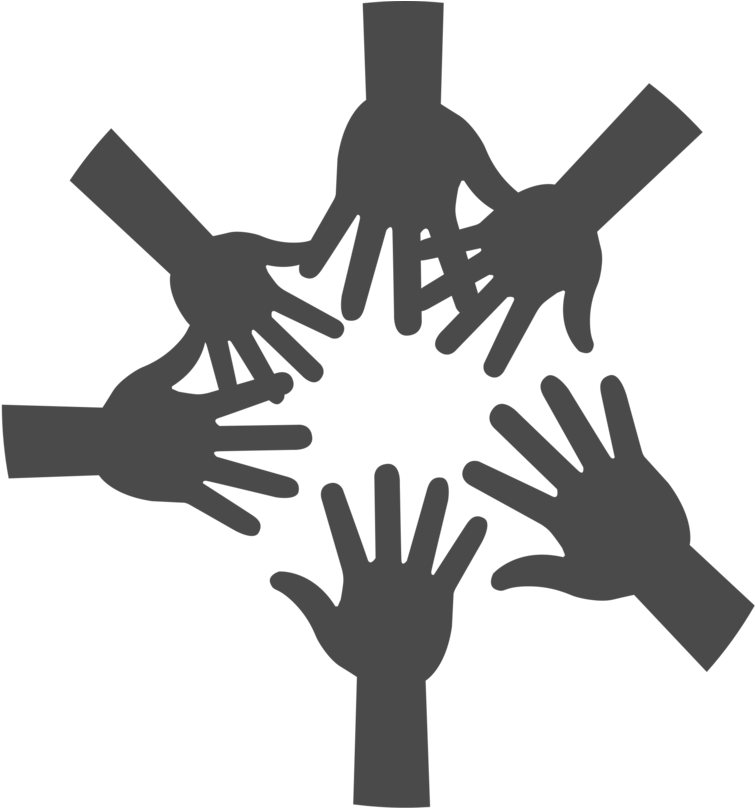 Hands Gray Only (1000x807), Png Download