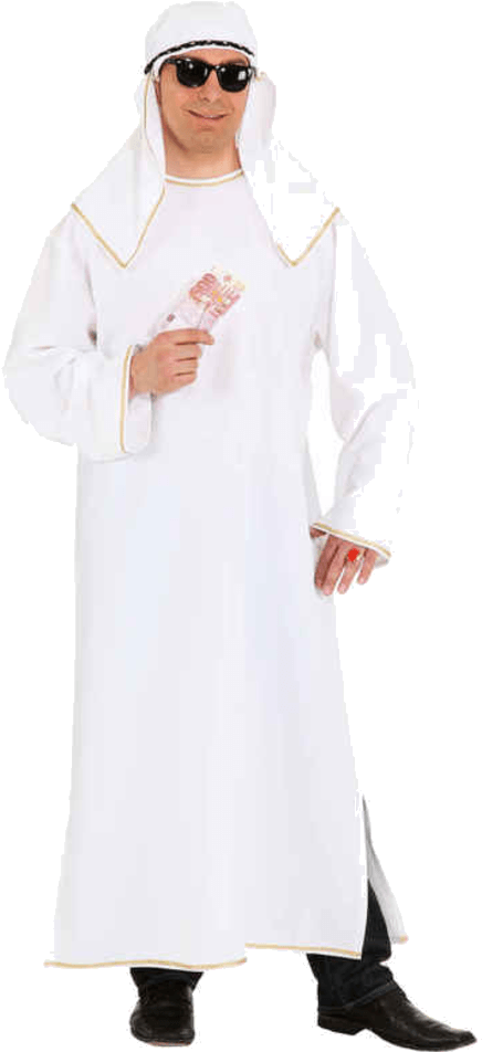 Adult Sheik Costume - Costume (600x951), Png Download