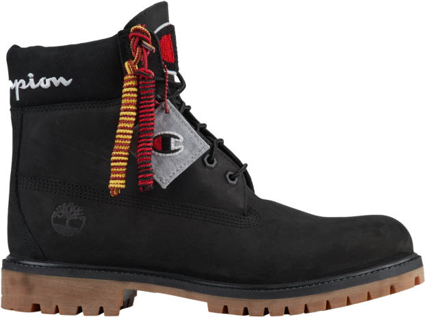 Timberland X Champion 6 Inch Luxe Premium Boots Black - Timberland X Champion 6 Premium Boots (640x640), Png Download