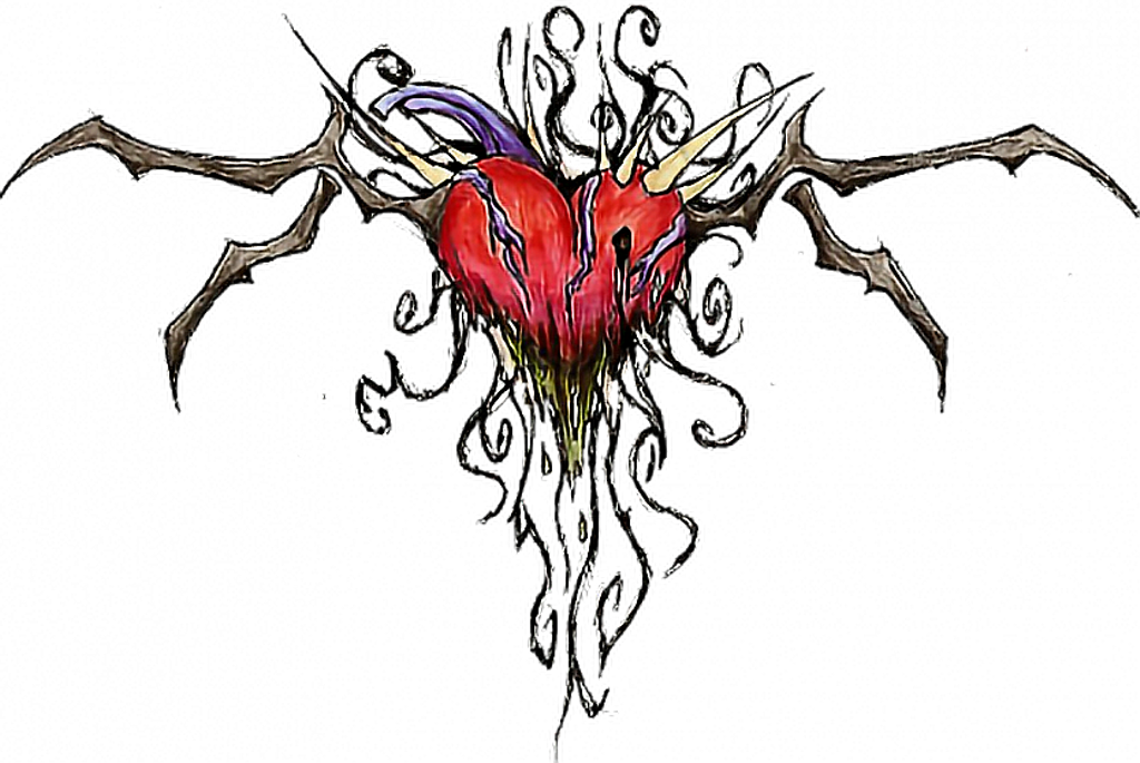 Heart Sticker - Chest Tattoos Png Transparent (1024x685), Png Download