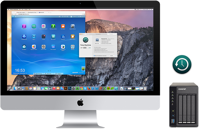Backup Your Mac With Time Machine To The Nas - Imac Desktop (922x518), Png Download