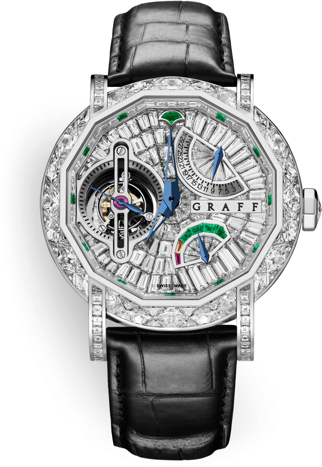 A Graff Men's Tourbillon 45mm White Gold Watch Fully - Graff Tourbillon Watch Price (1400x2000), Png Download