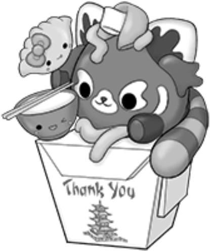 Riley Red Panda Bnw - Smooshy Mushy Riley Red Panda (500x636), Png Download