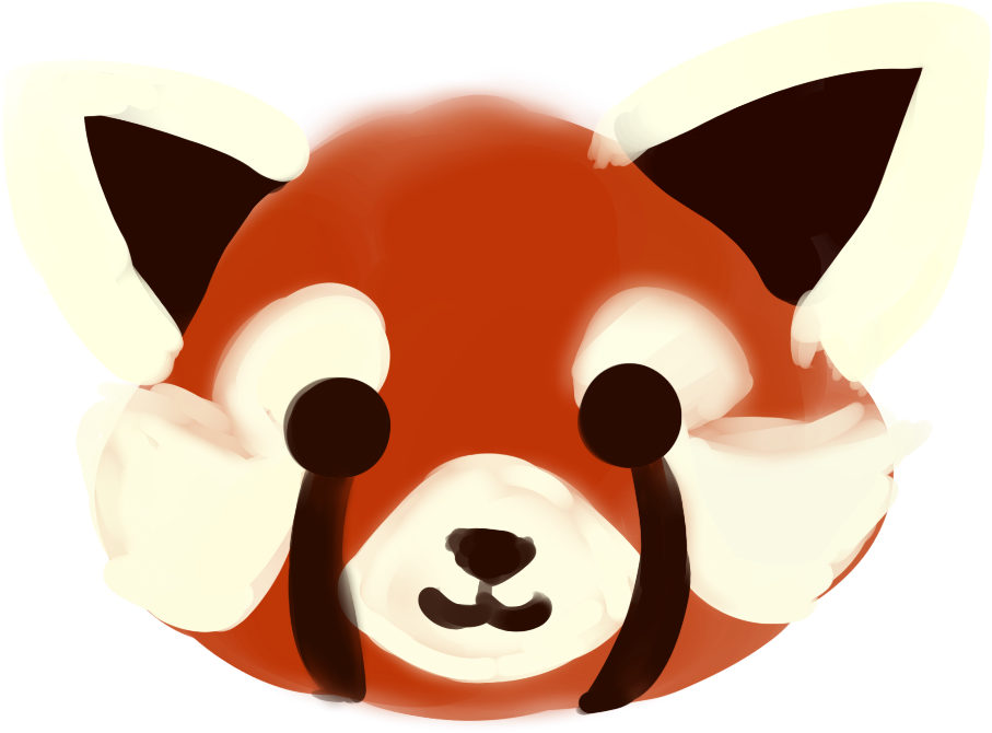 Red Panda - Cartoon (1000x1200), Png Download