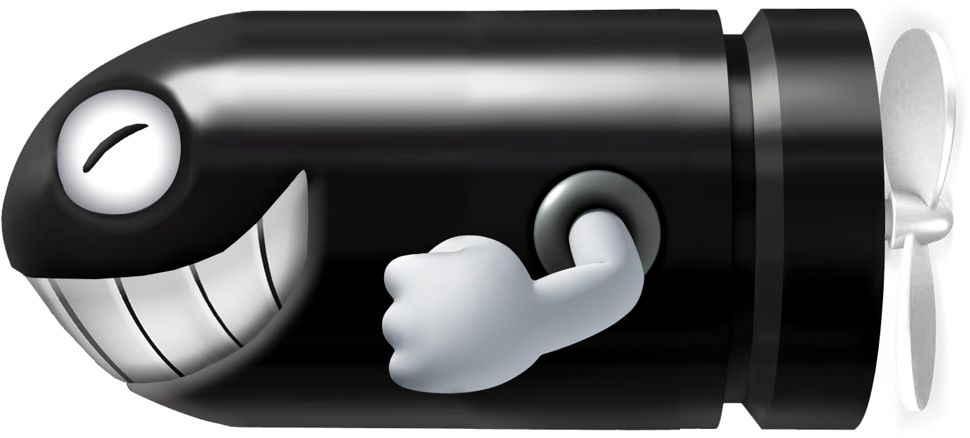 Torpedo Ted Fantendo The Video Game Fanon Wiki Png - Bullet Bill (1500x1000), Png Download