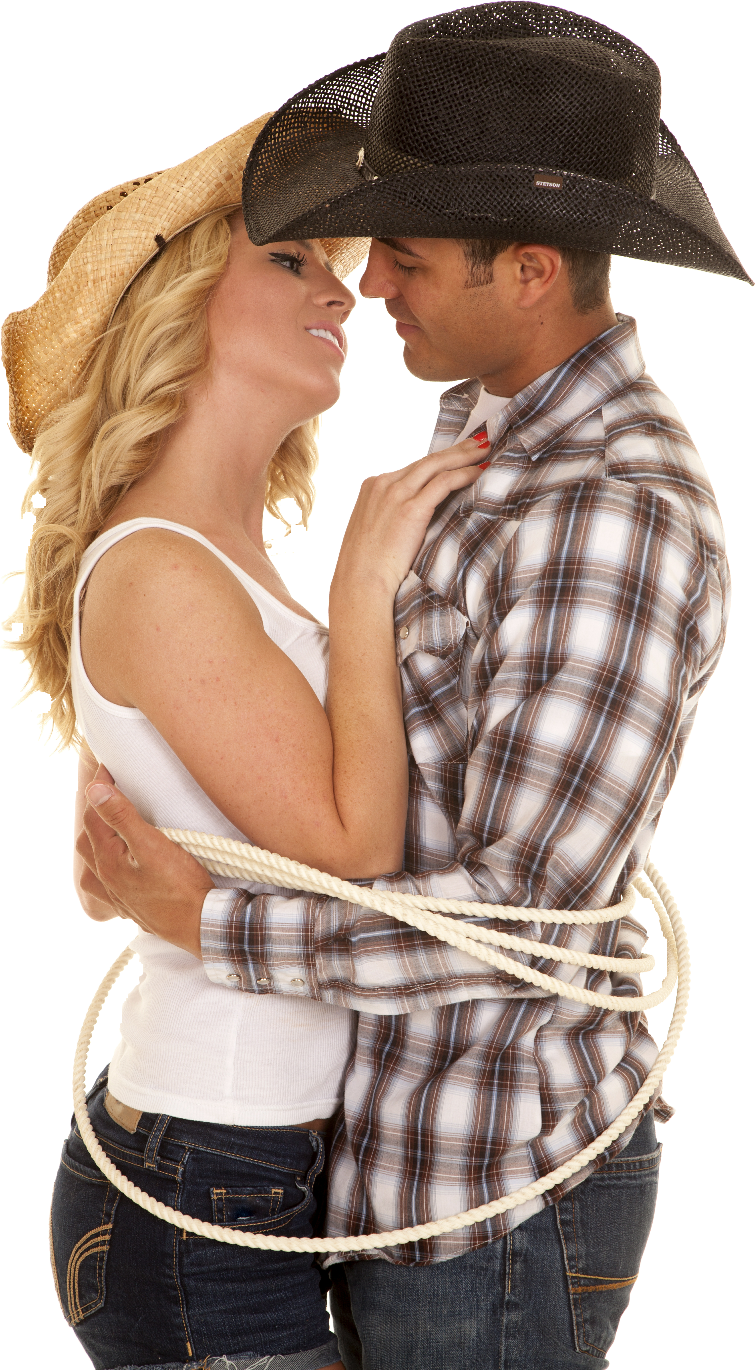 African American Cowgirls - Cowboys And Cowgirls Kissing (755x1370), Png Download