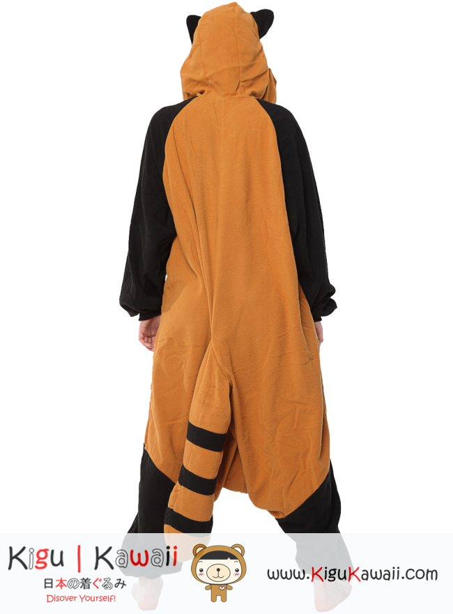 Racoon Red Panda Animal Adult Kigurumi Onesie - Costume (650x881), Png Download