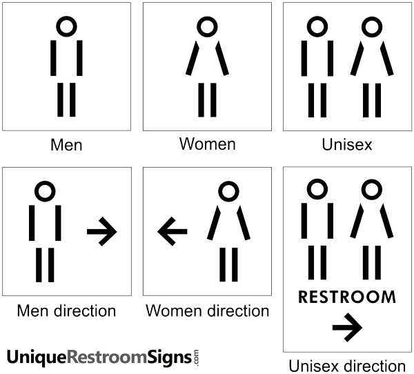 Bathroom Sign Template - Aha Ortsschild (600x542), Png Download