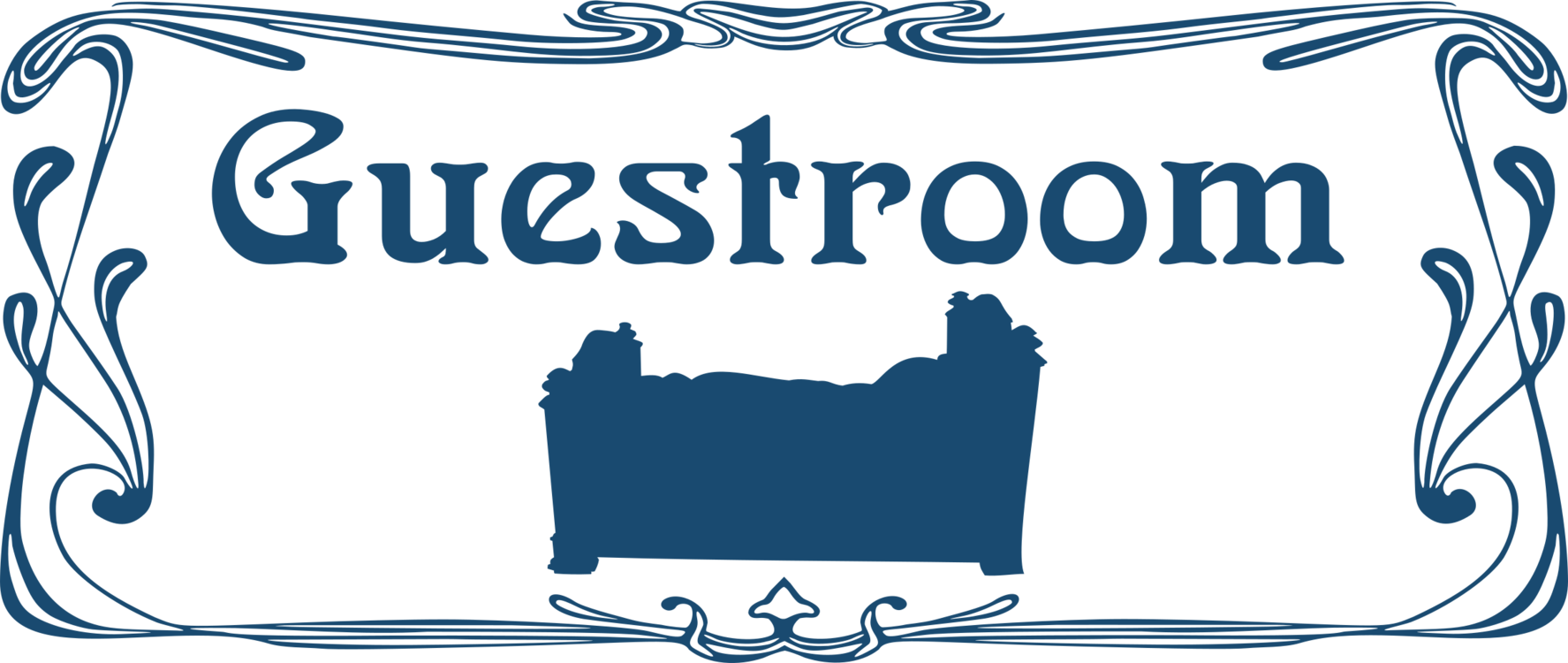 Unisex Public Toilet Bathroom Sign - Vintage Text Box Png (1775x750), Png Download