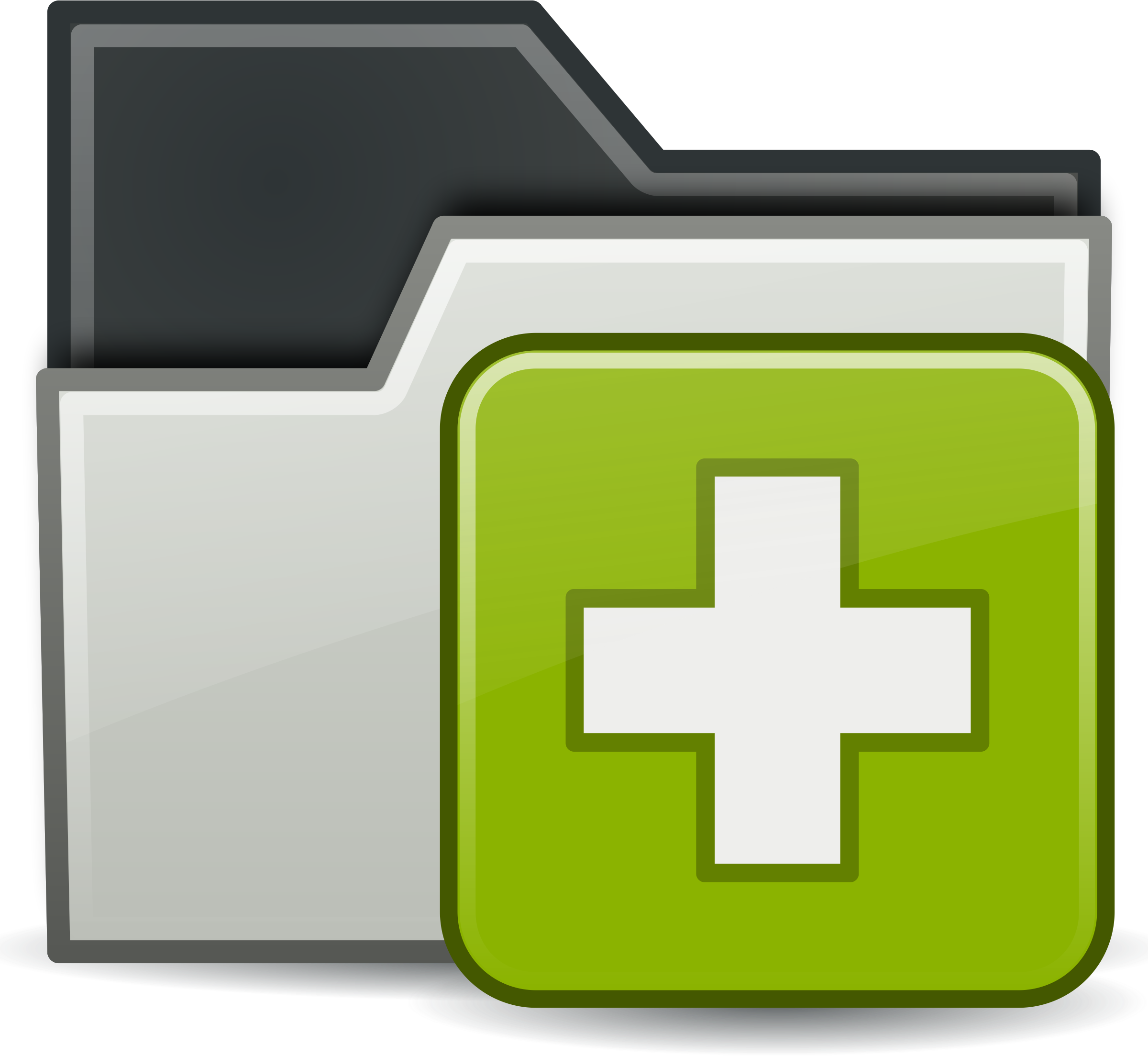 This Free Icons Png Design Of Folder Add (2400x2207), Png Download