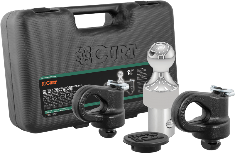 Curt Gm/chevy Oem Factory Style Ball & Safety Chain - Nissan Titan Xd Gooseneck Ball (800x800), Png Download