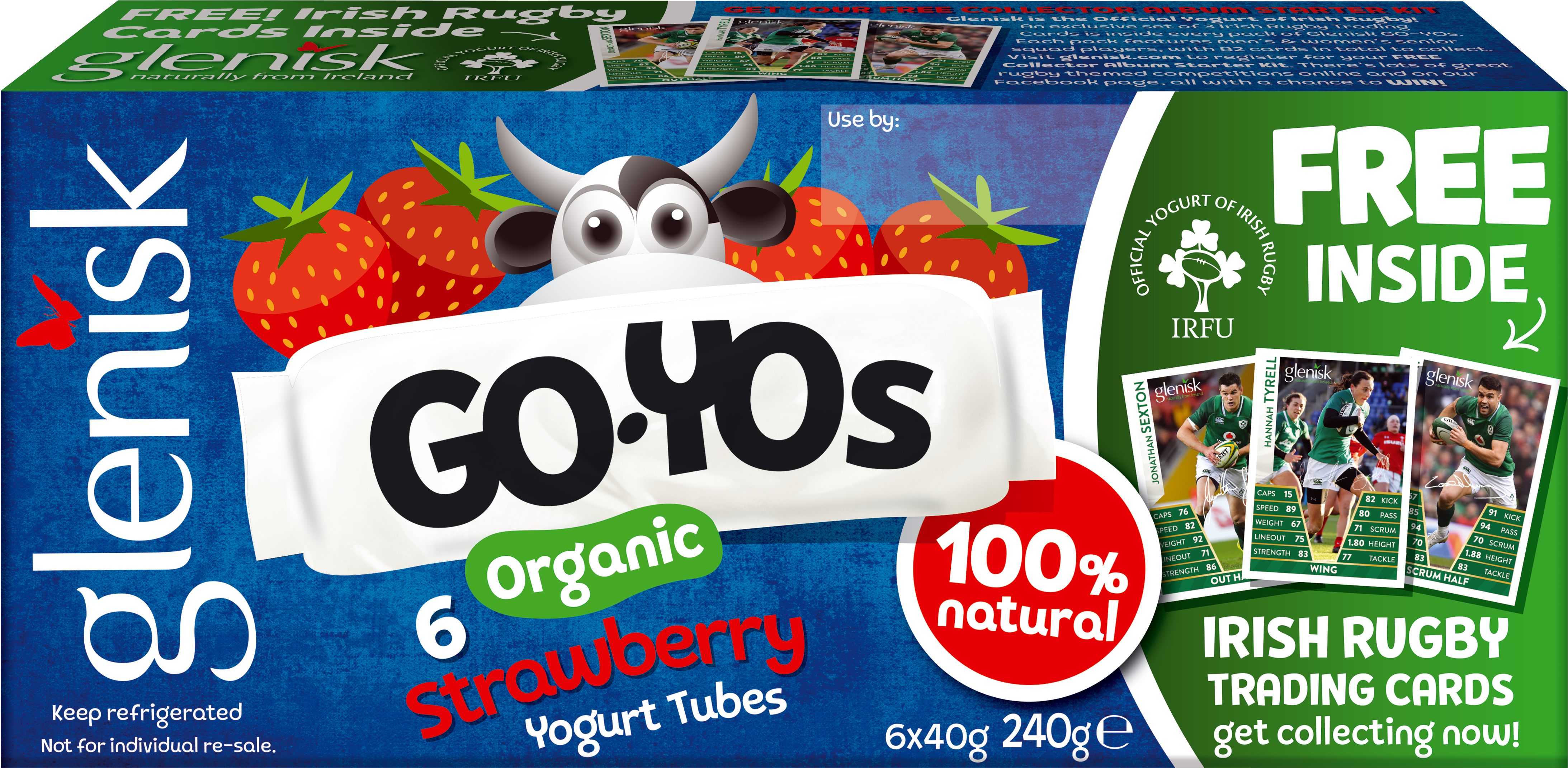 Organic Go-yo Strawberry Yogurt Tubes - Yogurt Packaging (4723x4723), Png Download