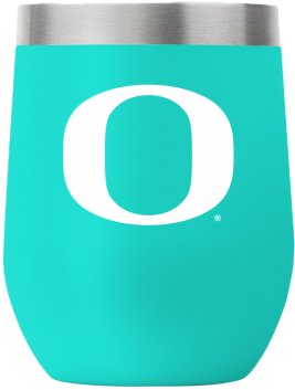 Oregon 12 Oz Stemless Teal Tumbler - Circle (585x750), Png Download