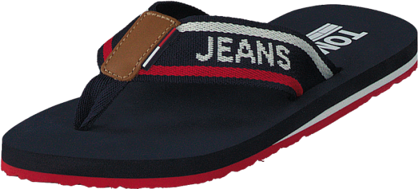 Tommy Hilfiger Beach 15 Tommy Navy Buckle Black Men - Flip-flops (600x600), Png Download