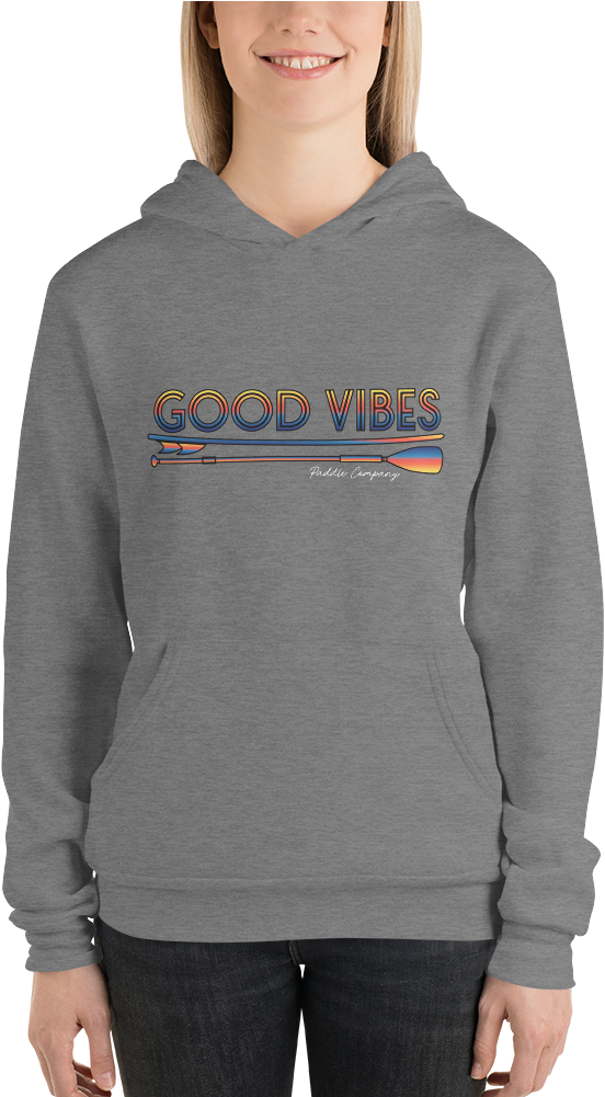 Sunset Vintage Logo Fleece Pullover Hoodie In Heather (1000x1000), Png Download