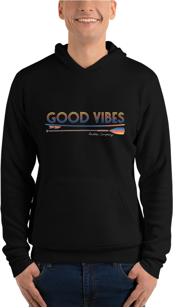 Sunset Vintage Logo Fleece Pullover Hoodie In Black - Sweatshirt (1000x1000), Png Download