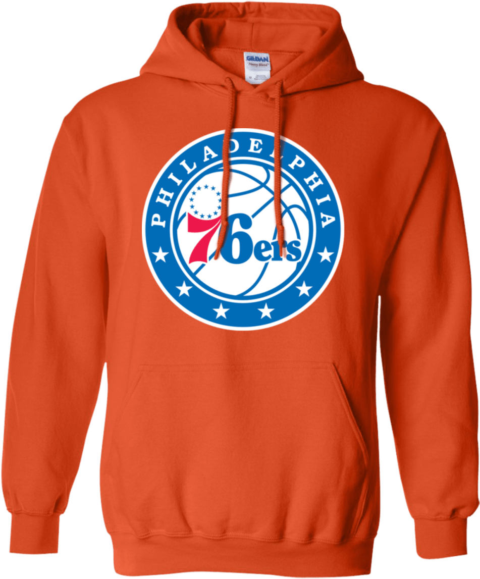Philadelphia 76ers Pullover Hoodie - Shirt (1155x1155), Png Download