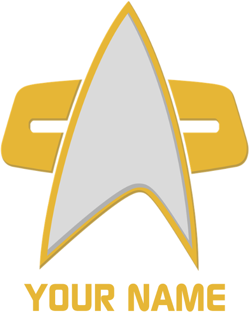 Voyager Emblem Wall Tapestry - Star Trek Voyager Logo (690x700), Png Download