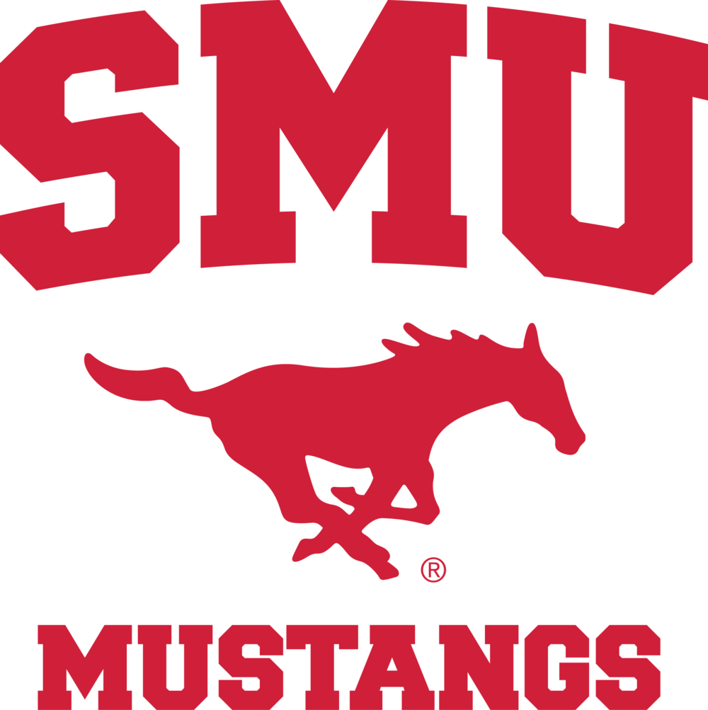 Tcu - Smu - Smu Mustangs (1000x1003), Png Download