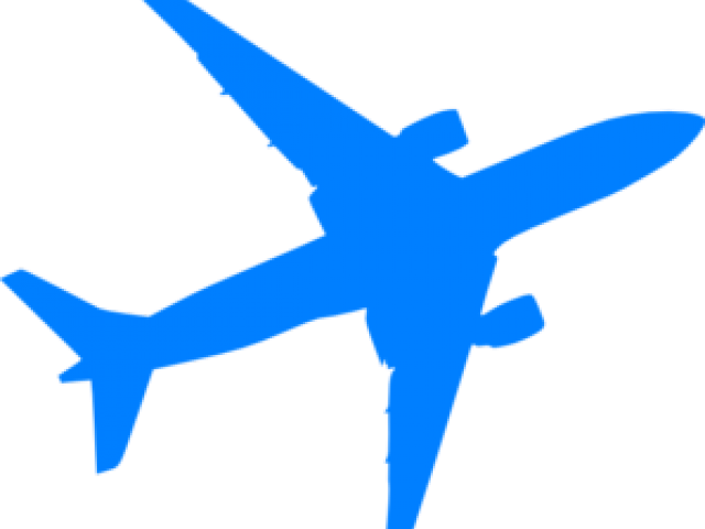 Air Plane Clipart - Airplane Silhouette Transparent Background (640x480), Png Download