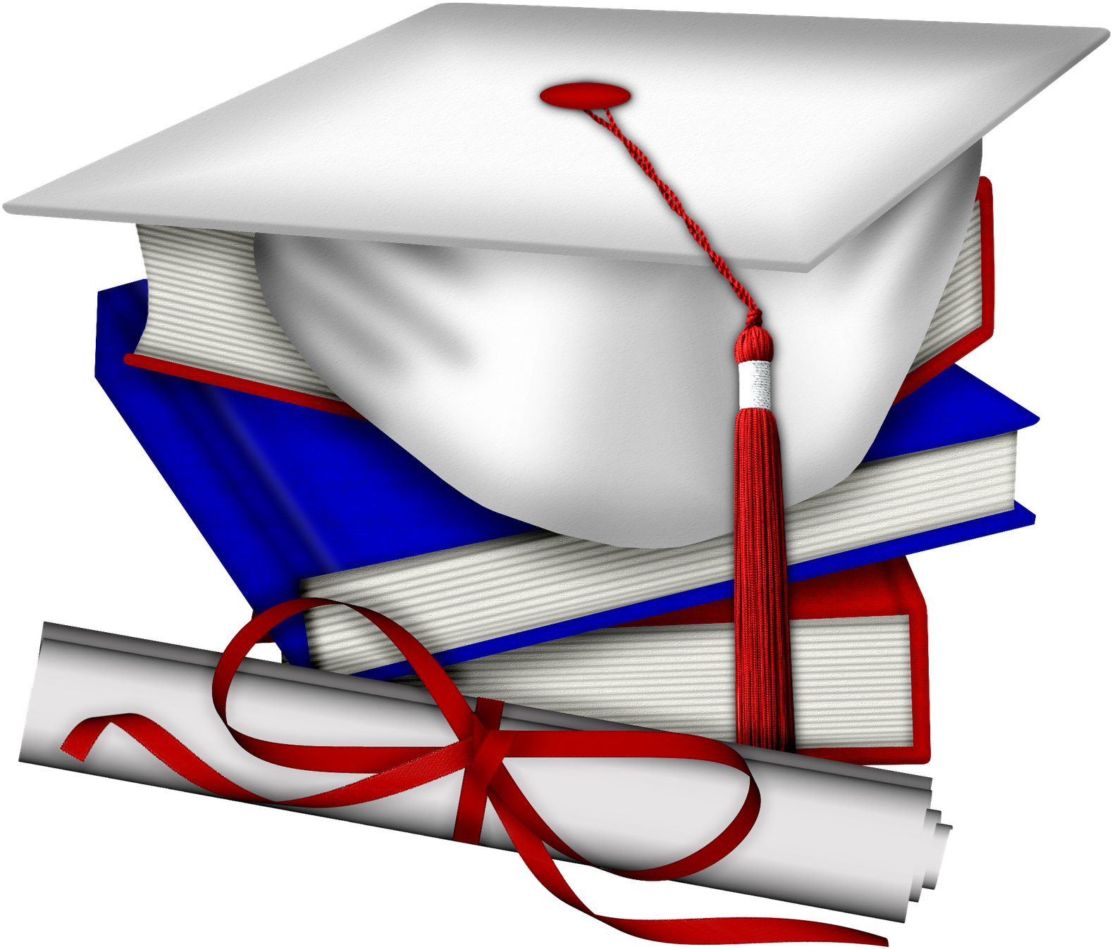 2017 Graduates Clipart - Red White And Blue Graduation (1600x1376), Png Download
