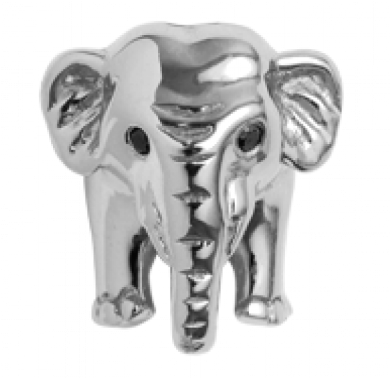 Elephant Silver Charm - Charm Bracelet (790x540), Png Download