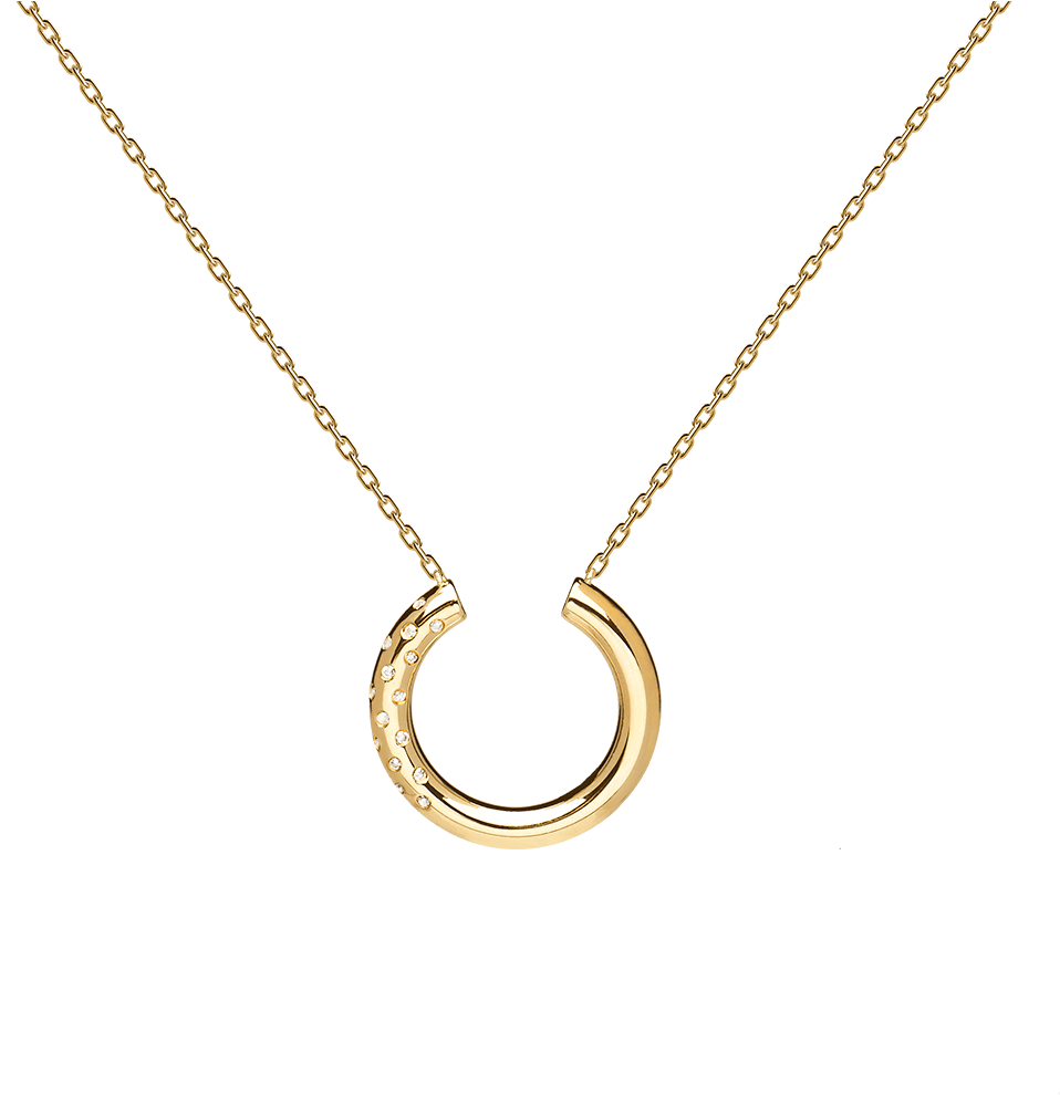 Isabella Gold Necklace - Necklace (1000x1000), Png Download