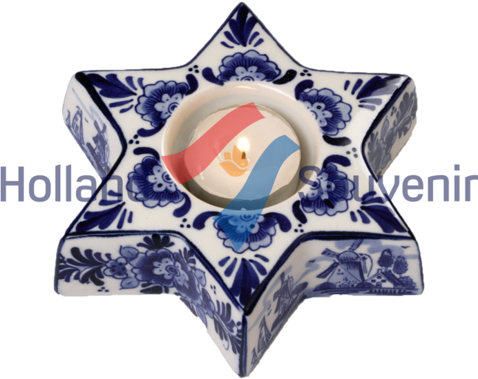 Christmas Star Wax Candleholder - Motif (768x768), Png Download