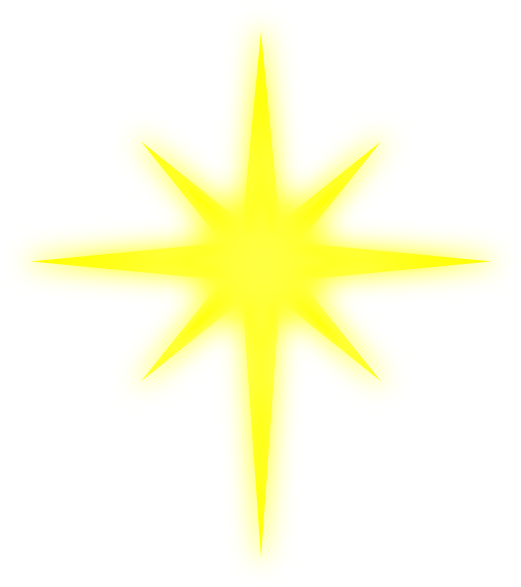 North Star Png - Shining Star Png (528x594), Png Download