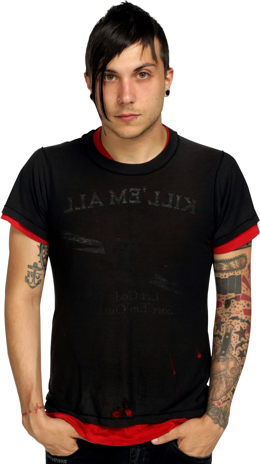 Frank Iero - Frank Iero Full Body (1110x1920), Png Download
