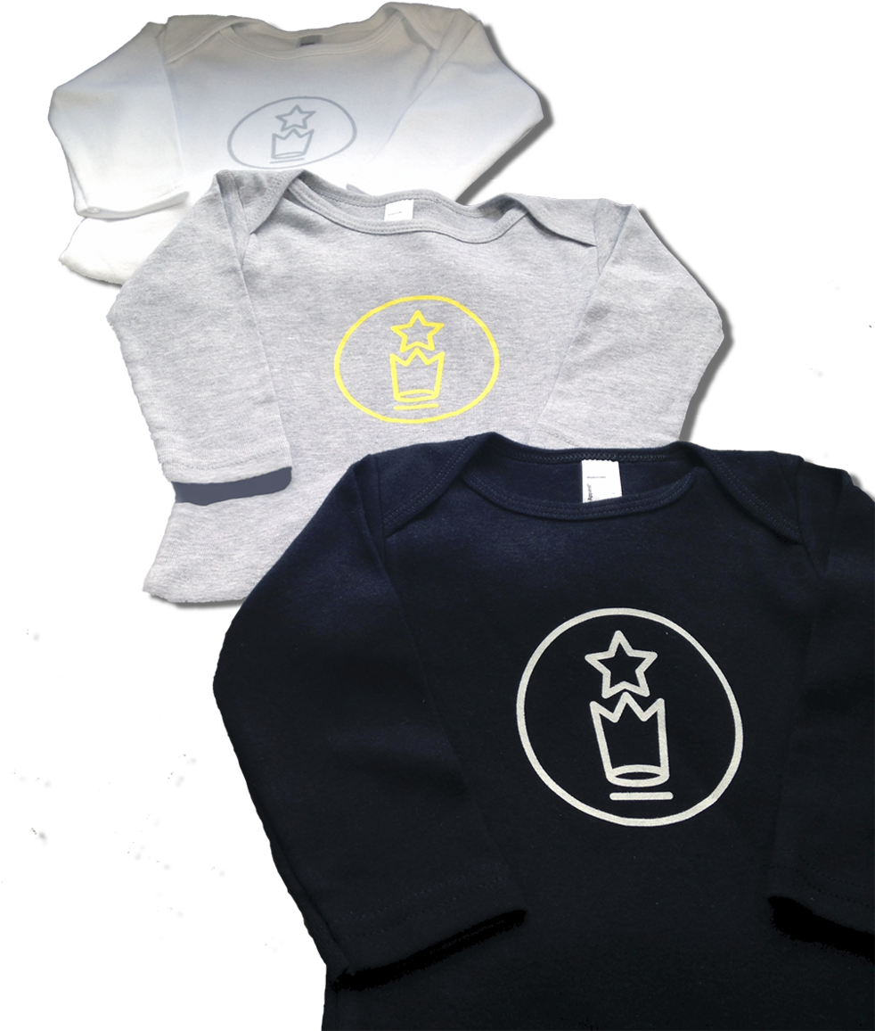 Kos "lilla Stjärna" Long Sleeve Baby Onesie (1000x1219), Png Download