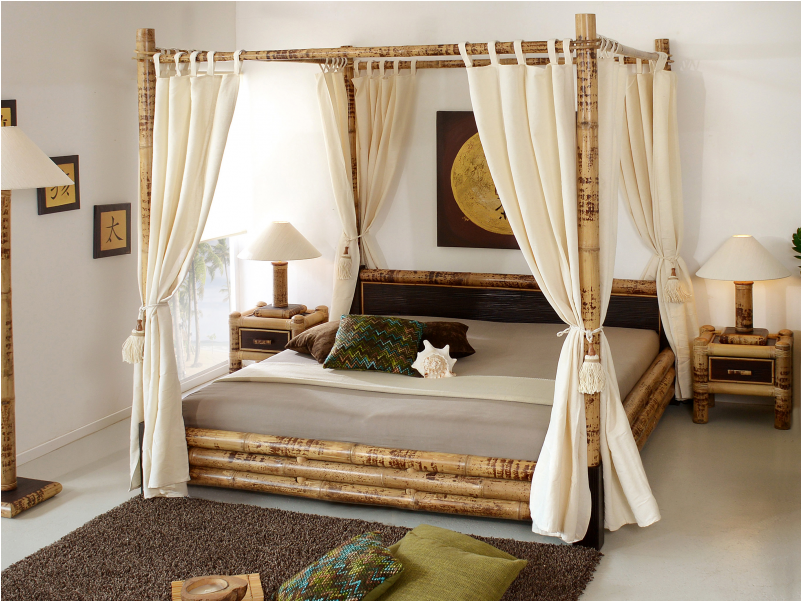 Bamboo Bed Canopy - Canopy Bamboo Beds (800x800), Png Download